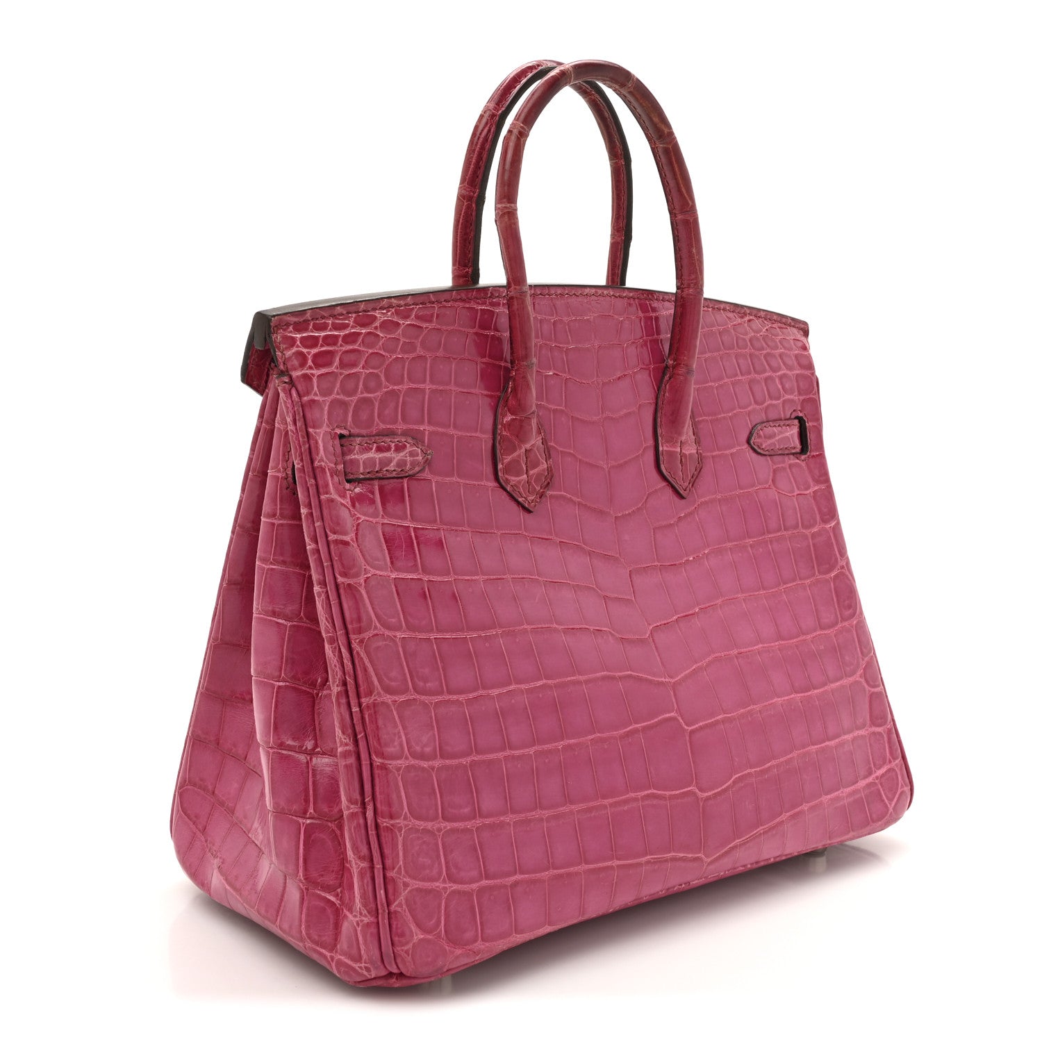 Shiny Niloticus Crocodile Birkin 25 Rose Scheherazade - Image 3