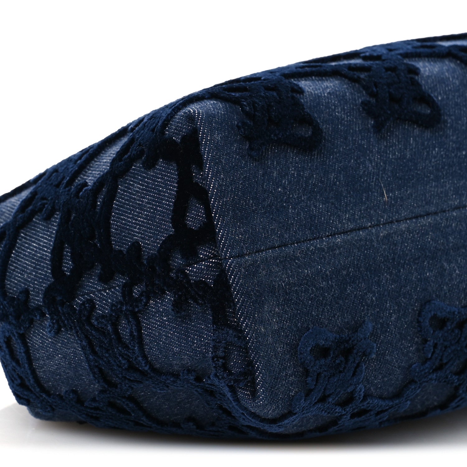 Denim Karligraphy Embroidered Medium Fendi First Blue - Image 9