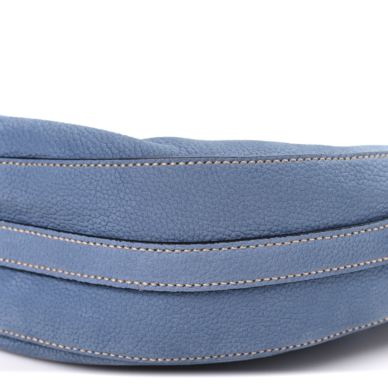 Nubuck Small Arque Shoulder Bag Aviation Blue - 图片 9