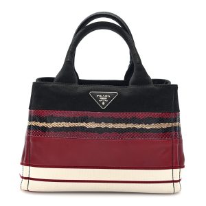 Patch Righe Mix Tote Cerise