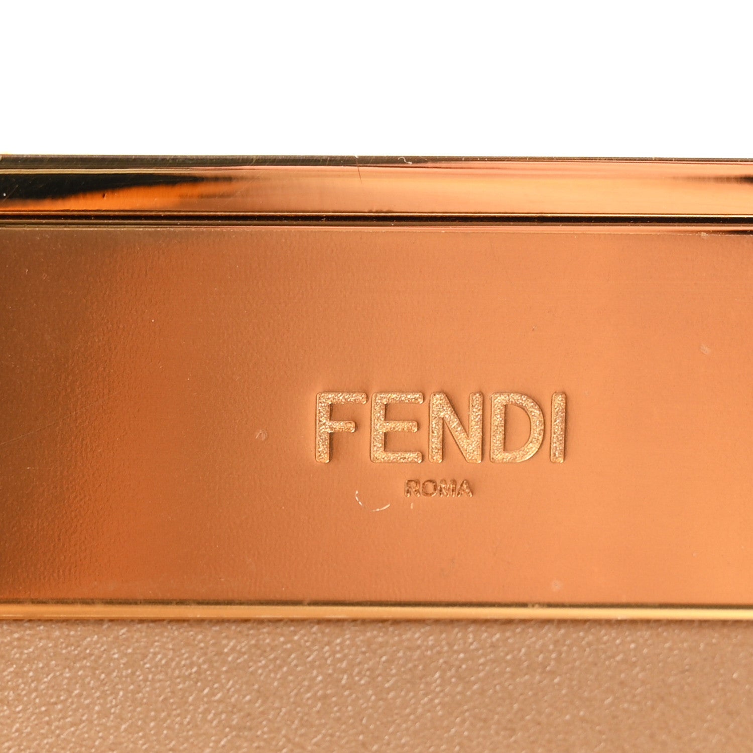 Flannel Karligraphy Embroidered Medium Fendi First Camel - Image 6