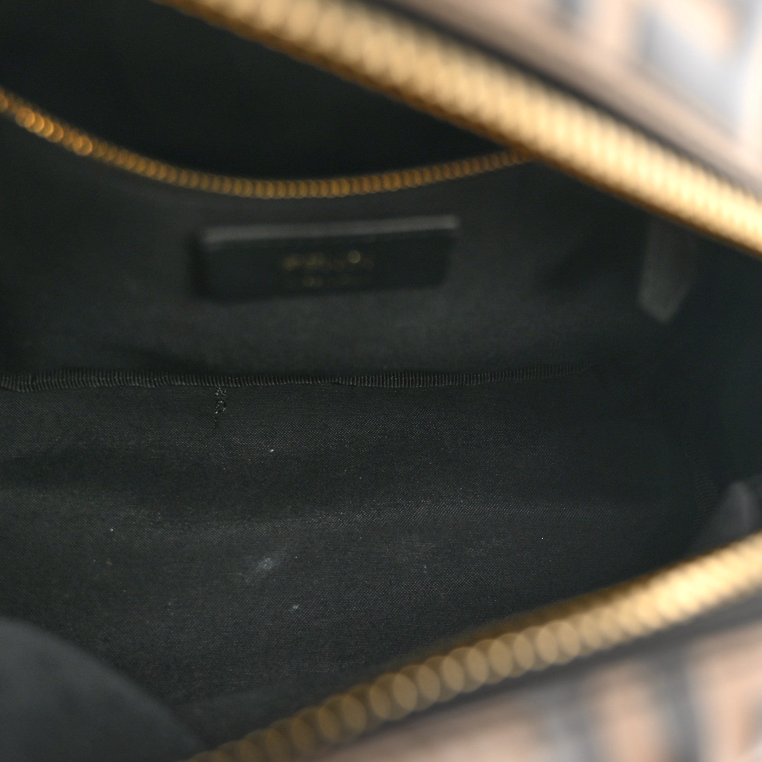 Vitello Bi-Color FF 1974 Embossed Mini Backpack Maya Black - Image 5