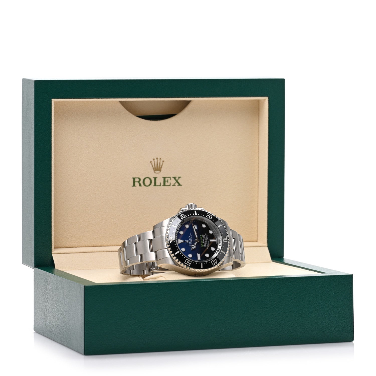Stainless Steel 44mm Oyster Perpetual Date Sea-Dweller Deepsea James Cameron Watch Blue 116660 - Image 5