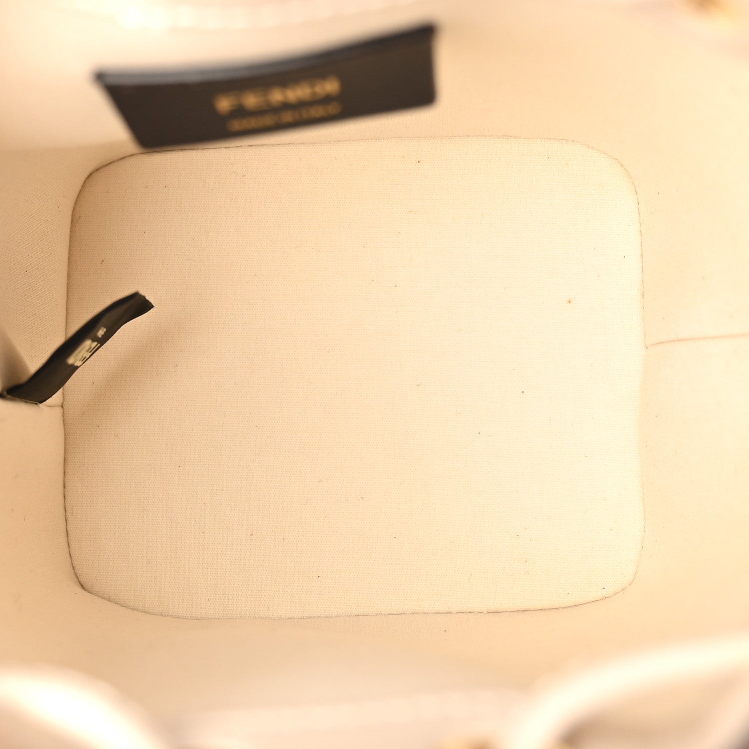 Canvas Vitello Grace F is Fendi Logo Embroidered Mini Mon Tresor Bucket Bag Grezzo Pink - Image 5