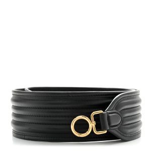 Shiny Nappa Trapuntata Shoulder Strap Black