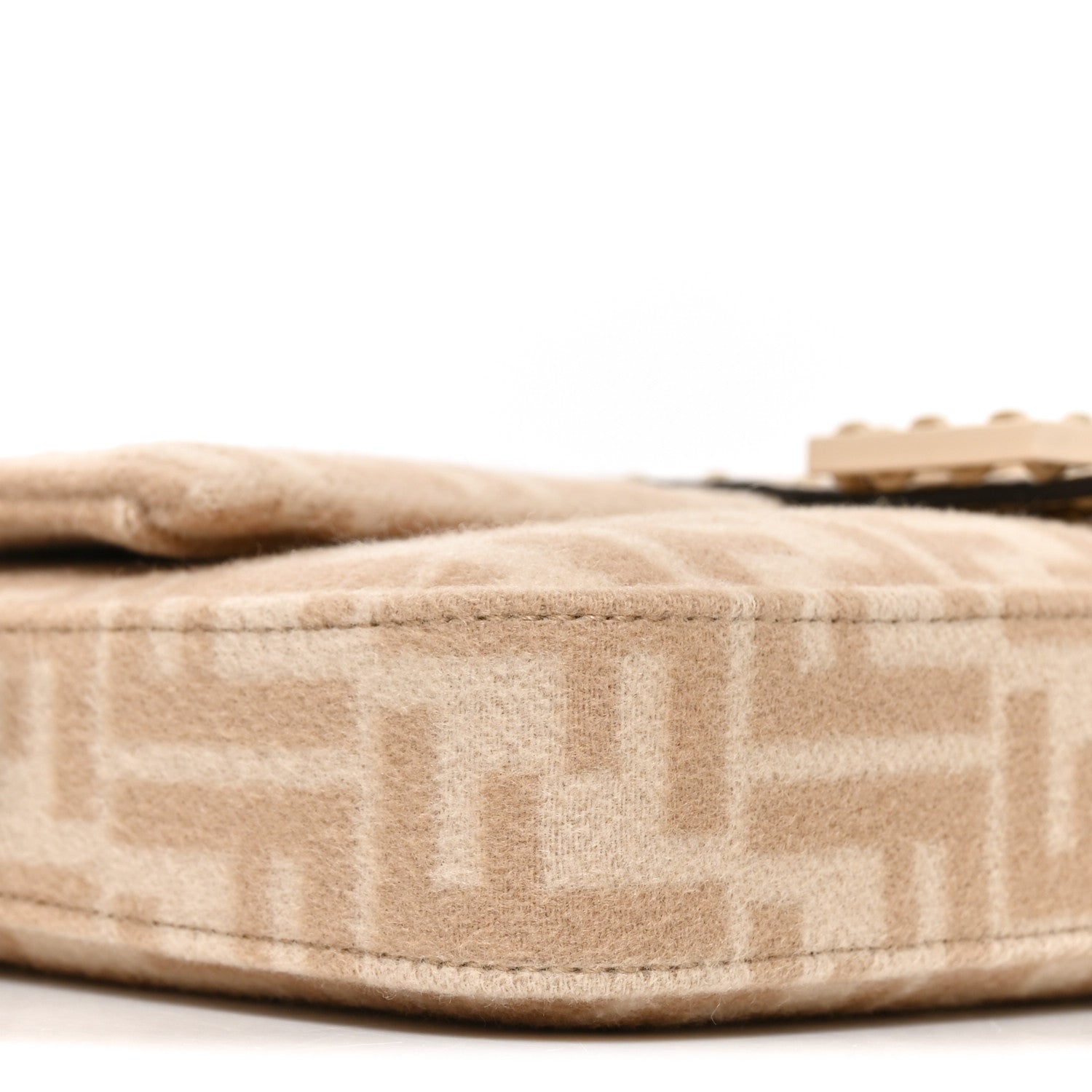 Wool Cuoio Romano Selleria FF 1974 Baguette 1997 Beige Cammello Camelia - Image 9