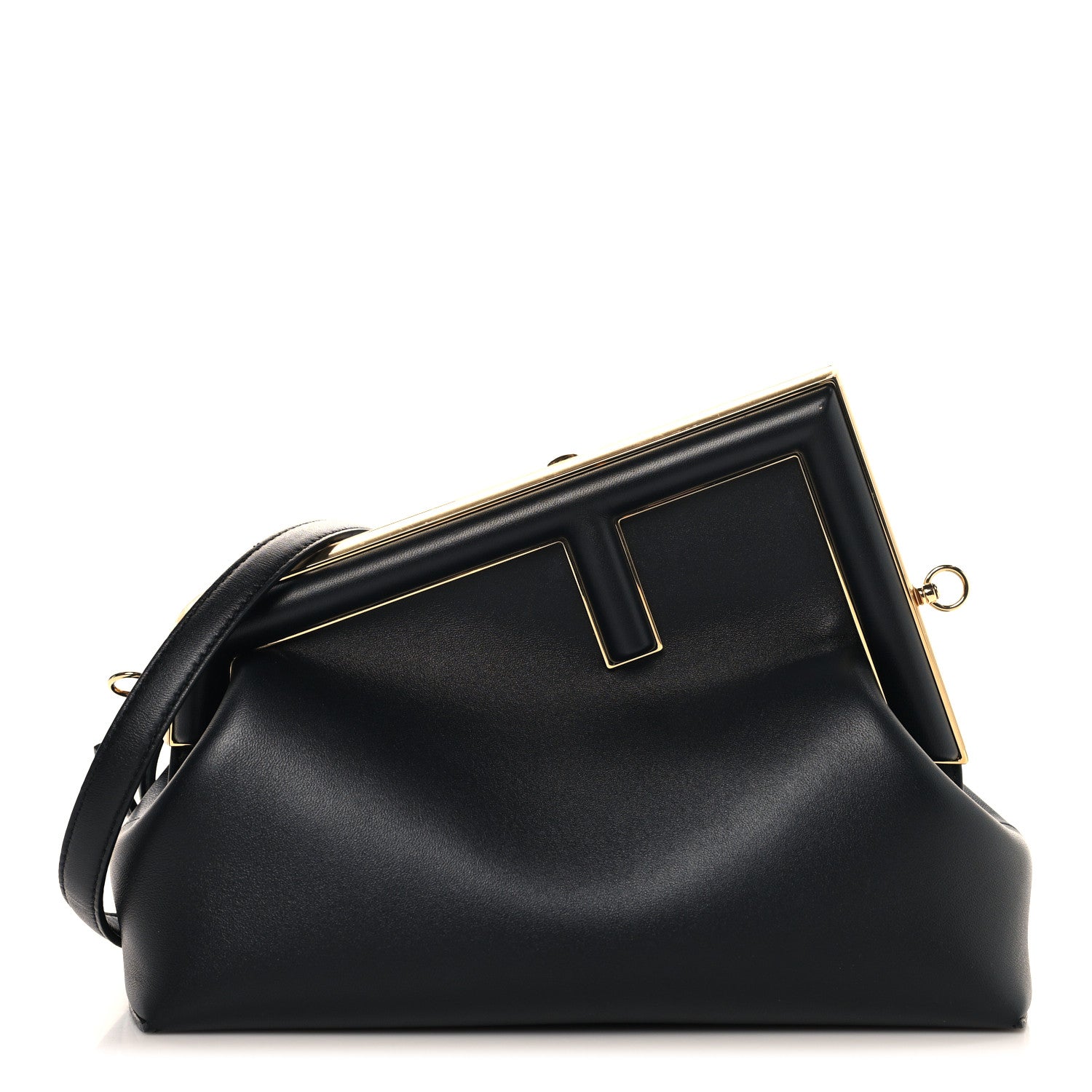 Shiny Nappa Midi Fendi First Black