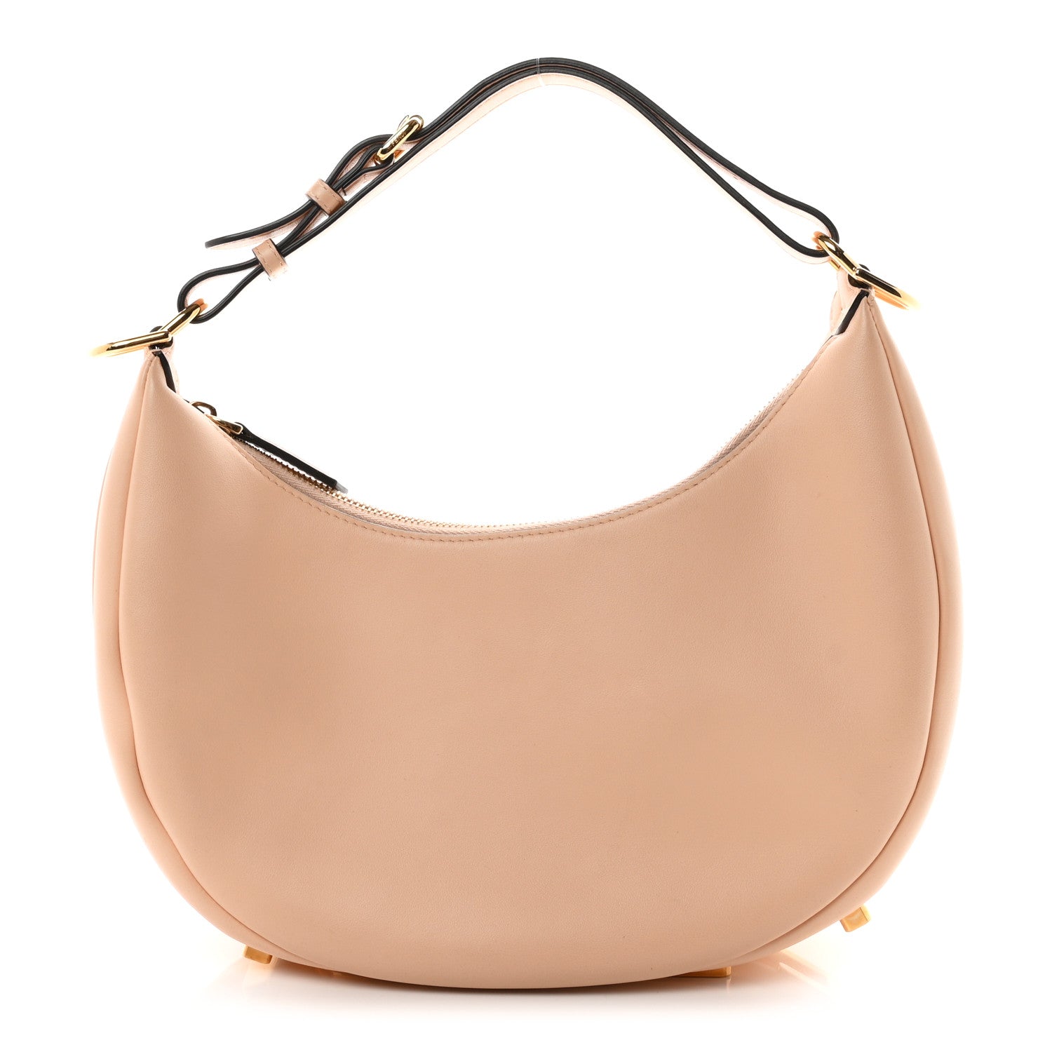 Vitello Grace Matte Small Fendigraphy Hobo Bag Light Rose
