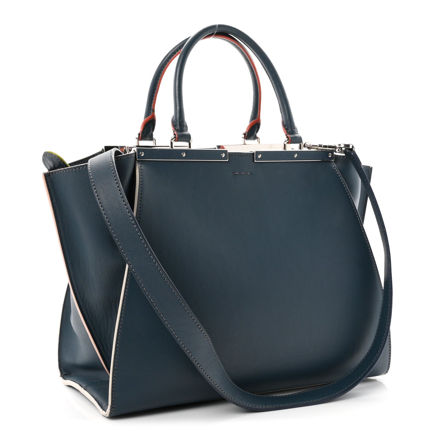 Vitello Dolce Century Petite 3Jours Tote Pavone - Image 3