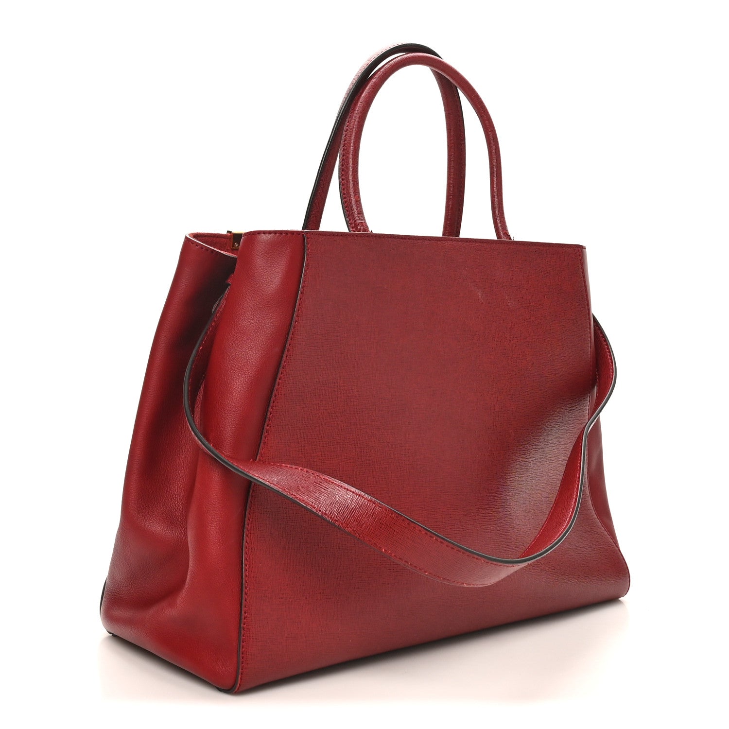Vitello Elite Regular 2Jours Tote Rosso Scuro Ciliegia - Image 3