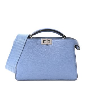 Cuoio Romano Vitello Cover Bi-Color Peekaboo I See U X Cross Satchel Tempesta