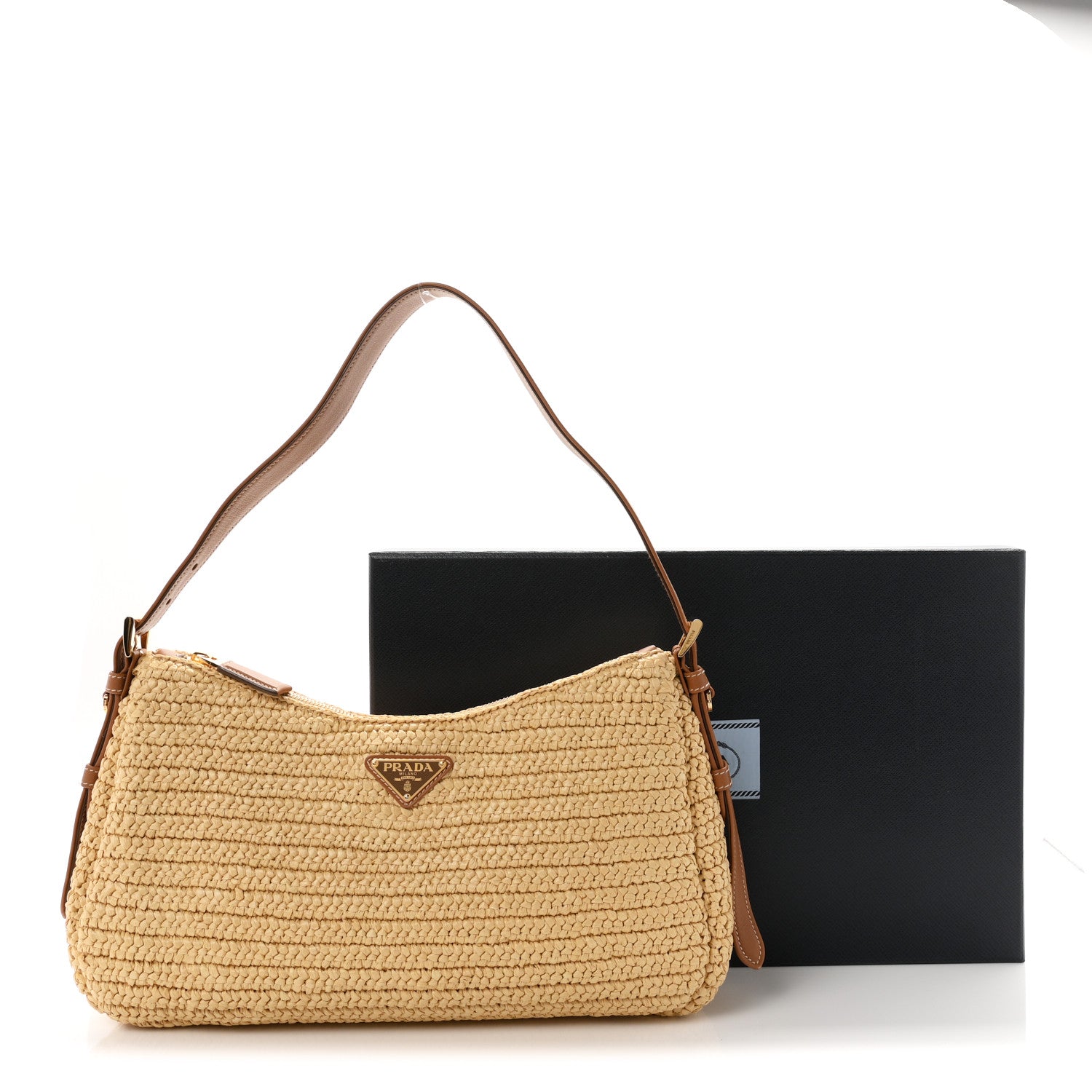 Yarn Raffia Effect Crochet Large Aimée Shoulder Bag Natural - Image 11