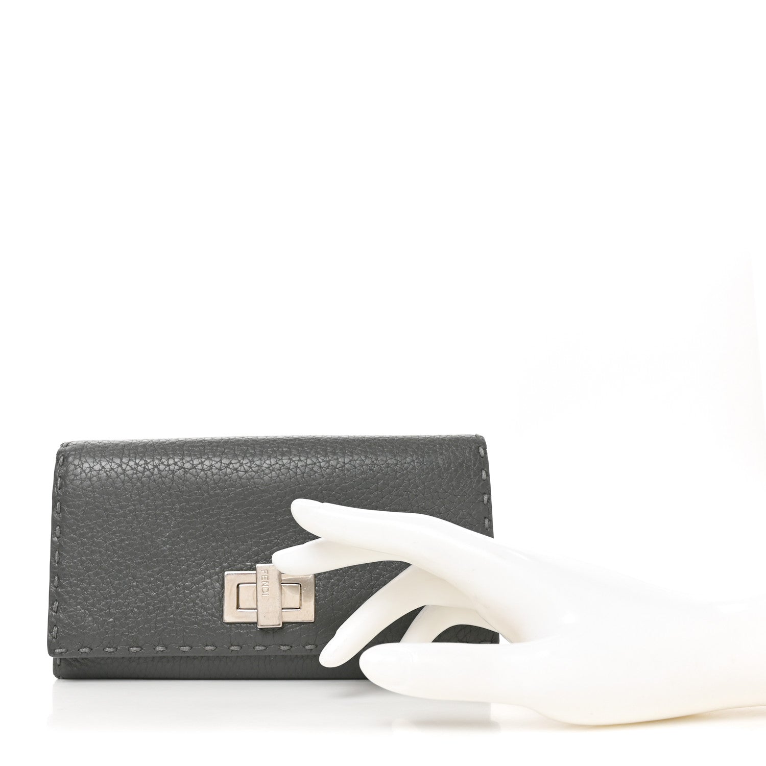 Cuoio Romano Selleria Peekaboo Continental Wallet Asfalto - Image 2