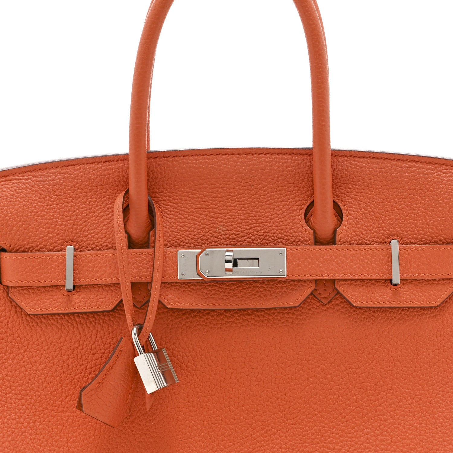 Togo Birkin 30 Orange - Image 8