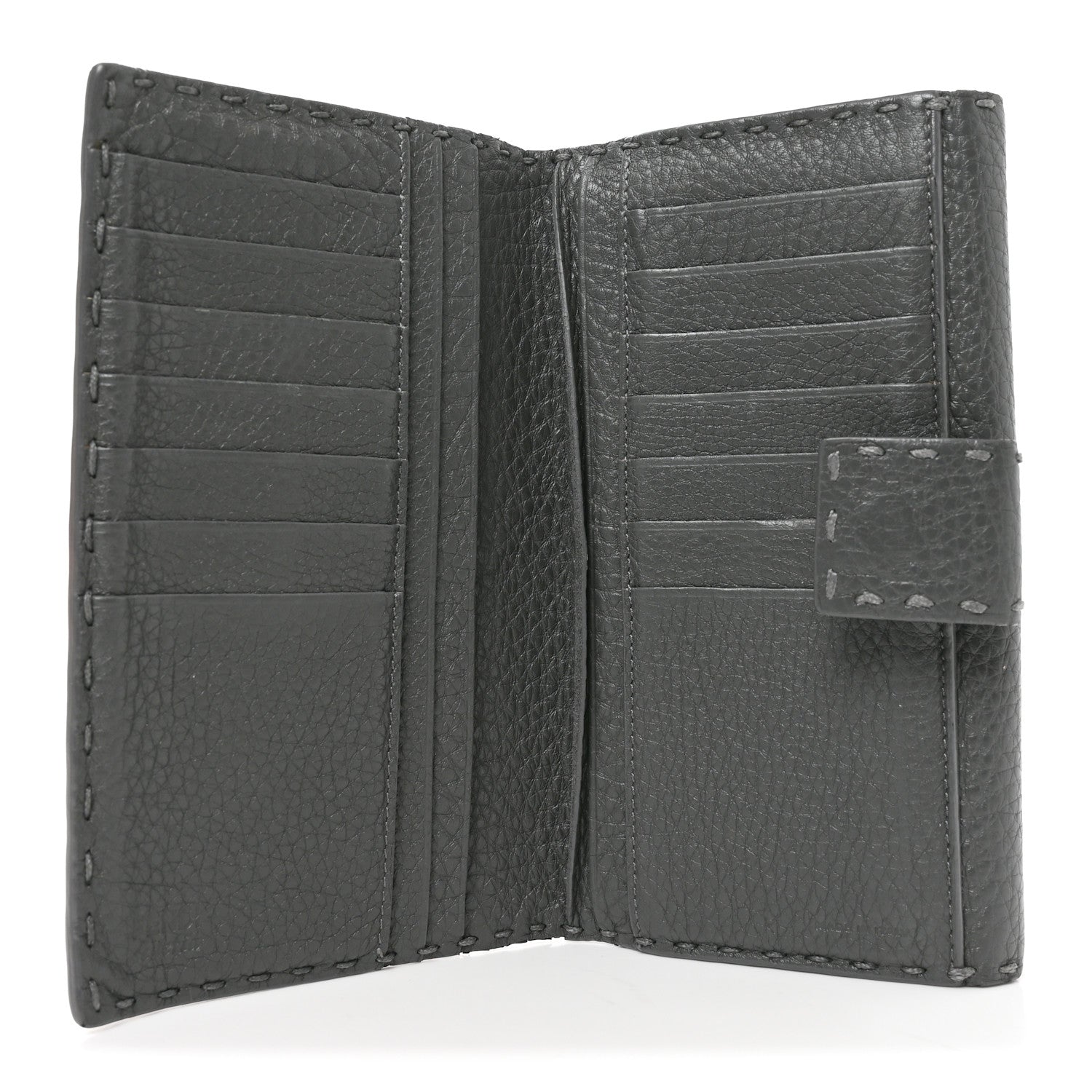 Cuoio Romano Selleria Peekaboo Continental Wallet Asfalto - Image 5