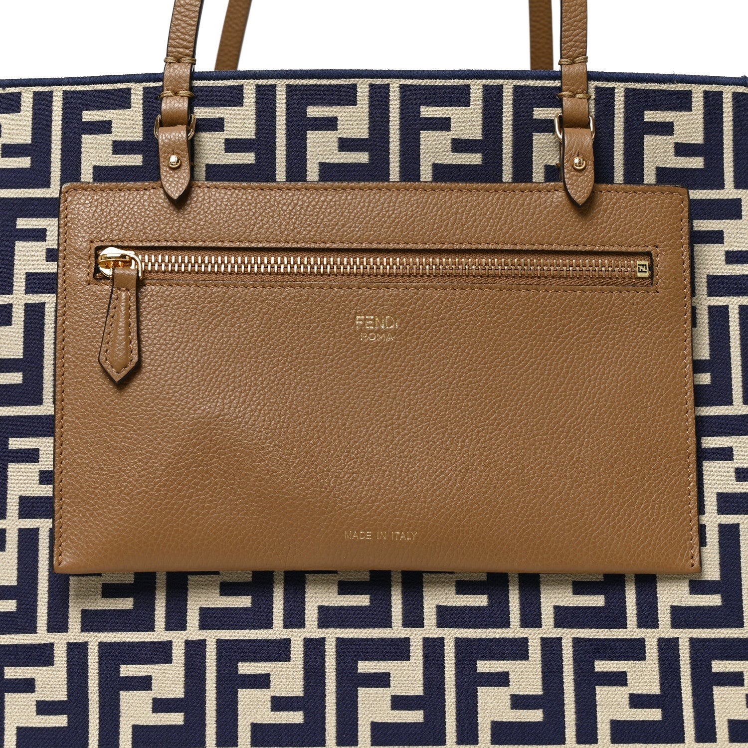 Pequin Vitello Reversible Large Shopping Tote Midnight Blue - Image 12