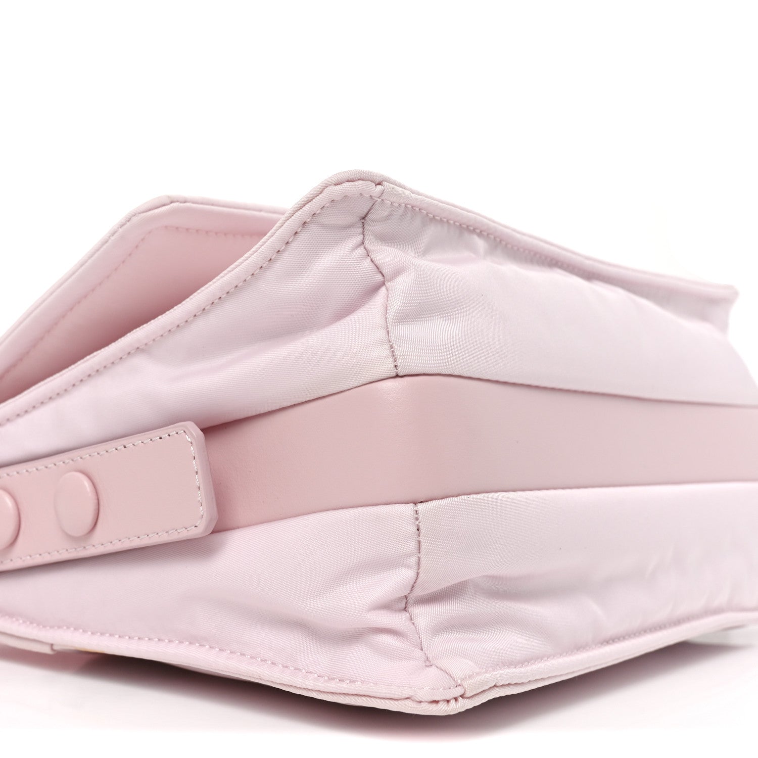 Re-Nylon Padded Small Traveller Alabaster - Image 8
