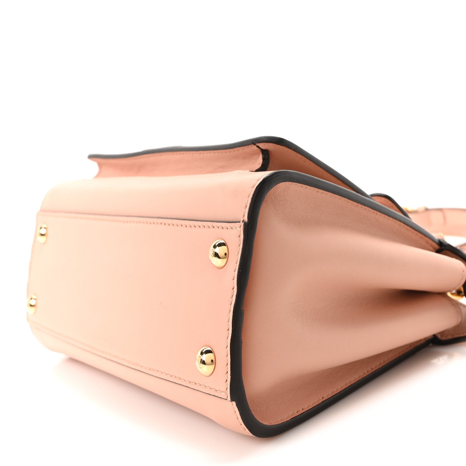 Nappa Pocket Mini Peekaboo Iconic Satchel Baby Pink - Image 10