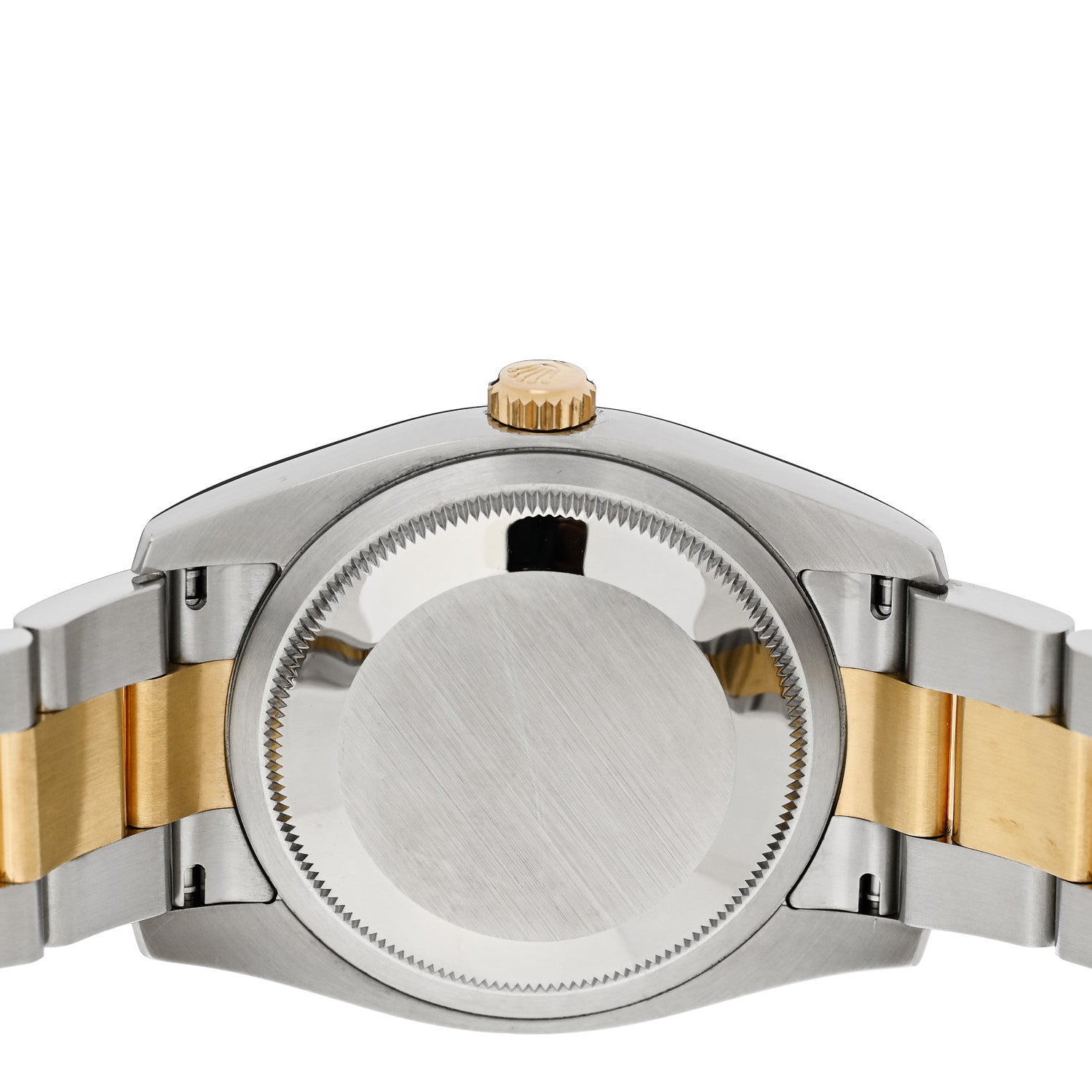 Stainless Steel 18K Yellow Gold 36mm Oyster Perpetual Datejust Watch Silver 116203 - Image 4