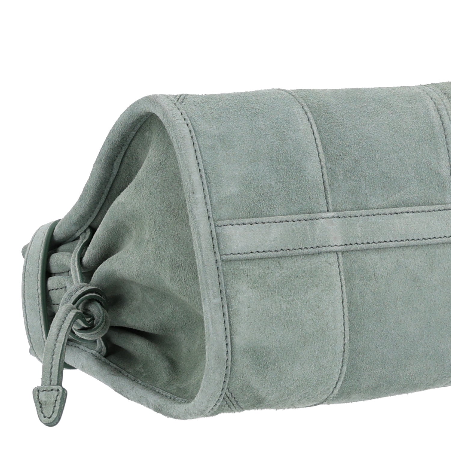 Scamosciato Triangle Small Bonnie Shoulder Bag Salvia - Image 9