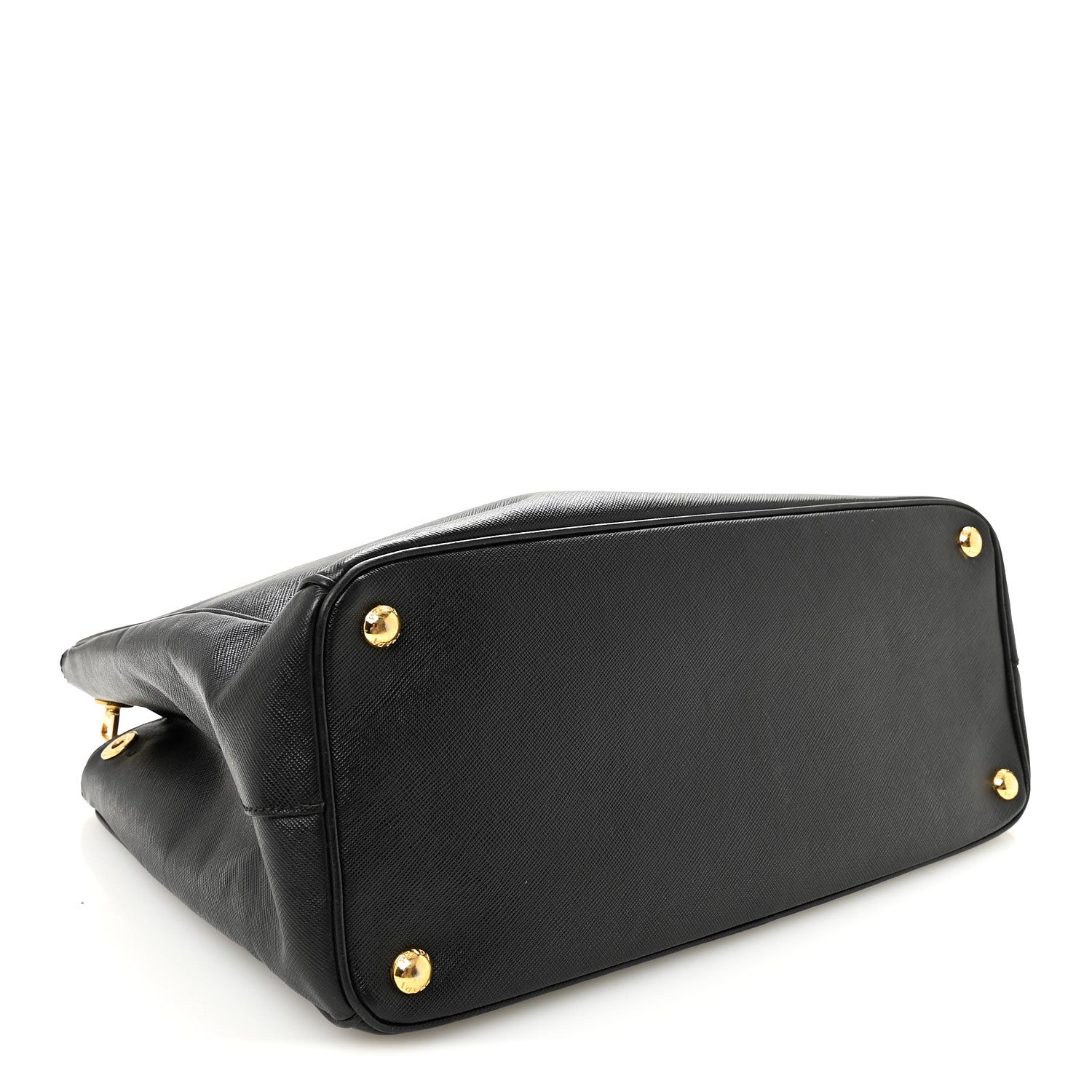 Saffiano Large Galleria Double Zip Tote Black - Image 4