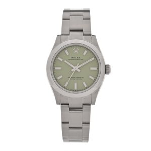 Stainless Steel 31mm Oyster Perpetual Watch Pistachio 277200
