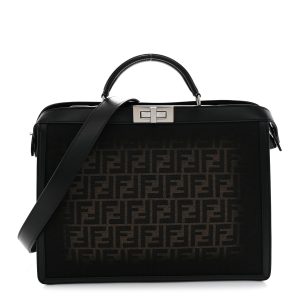 FF Vitello King Jacquard 1974 Medium Peekaboo I SEE U Satchel Brown