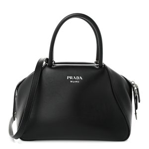 Softy Calfskin Small Supernova Handbag Black