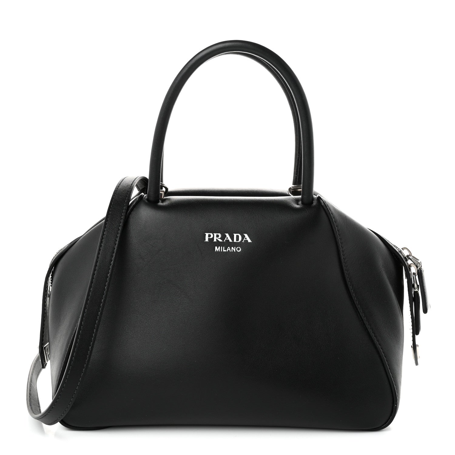 Softy Calfskin Small Supernova Handbag Black