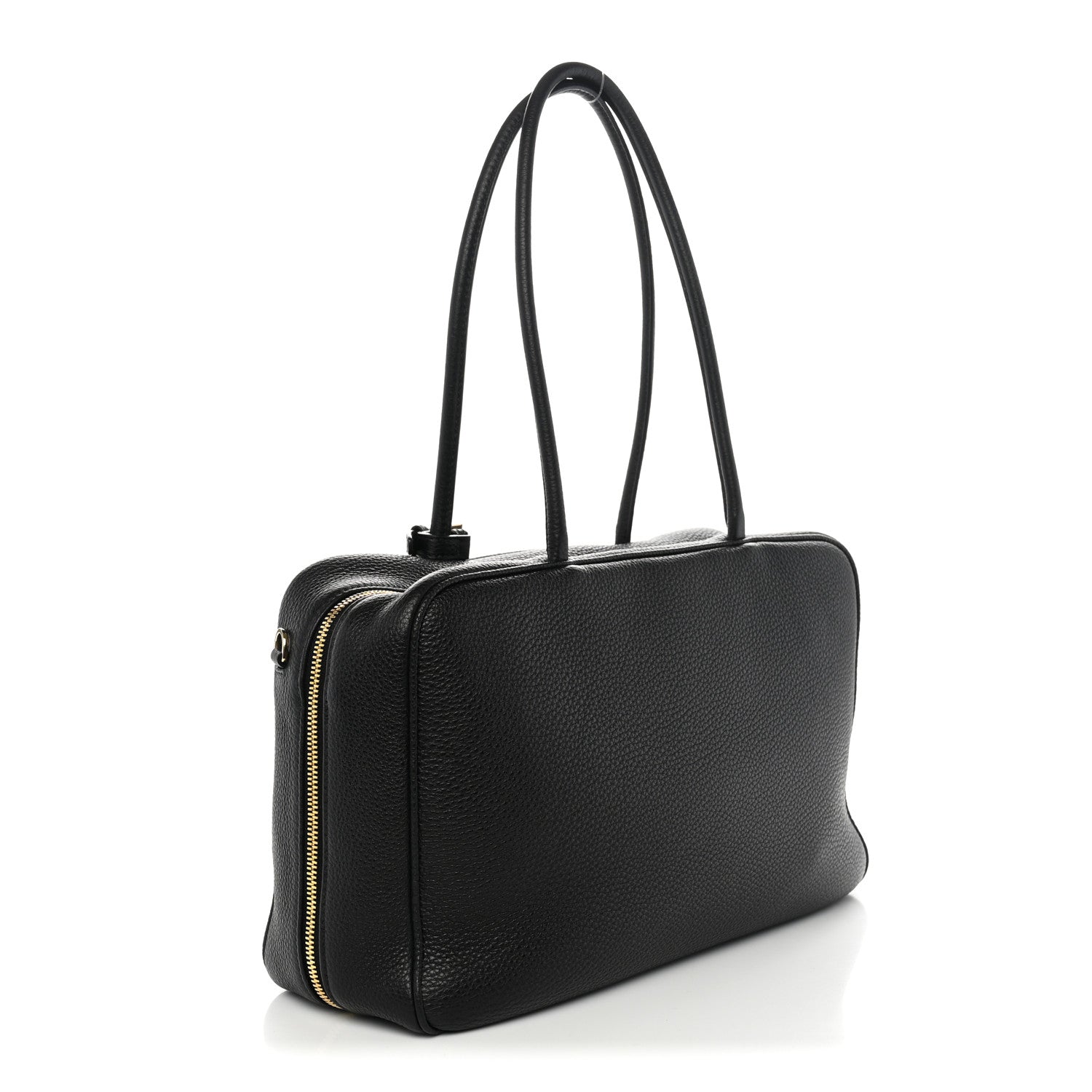 Vitello Daino Large Top Handle Bag Black - Image 3