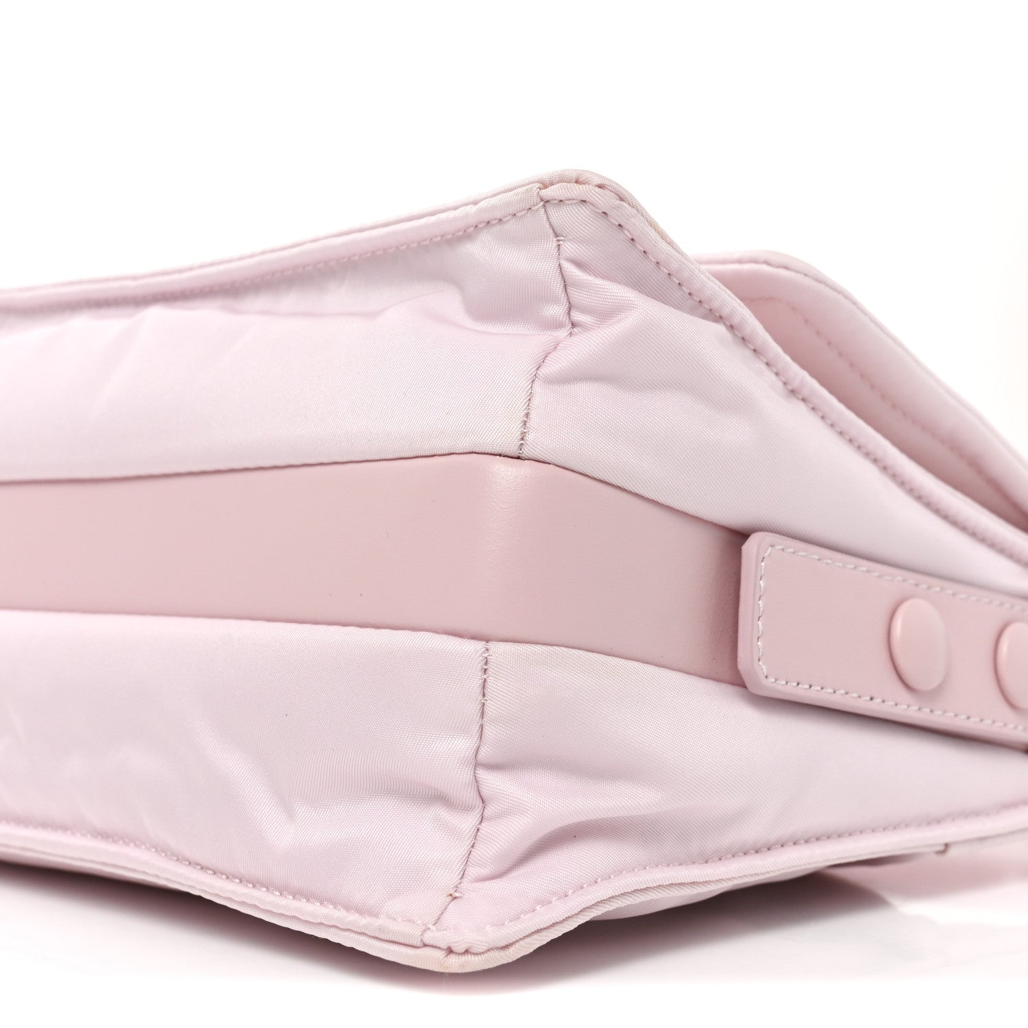 Re-Nylon Padded Small Traveller Alabaster - Image 9