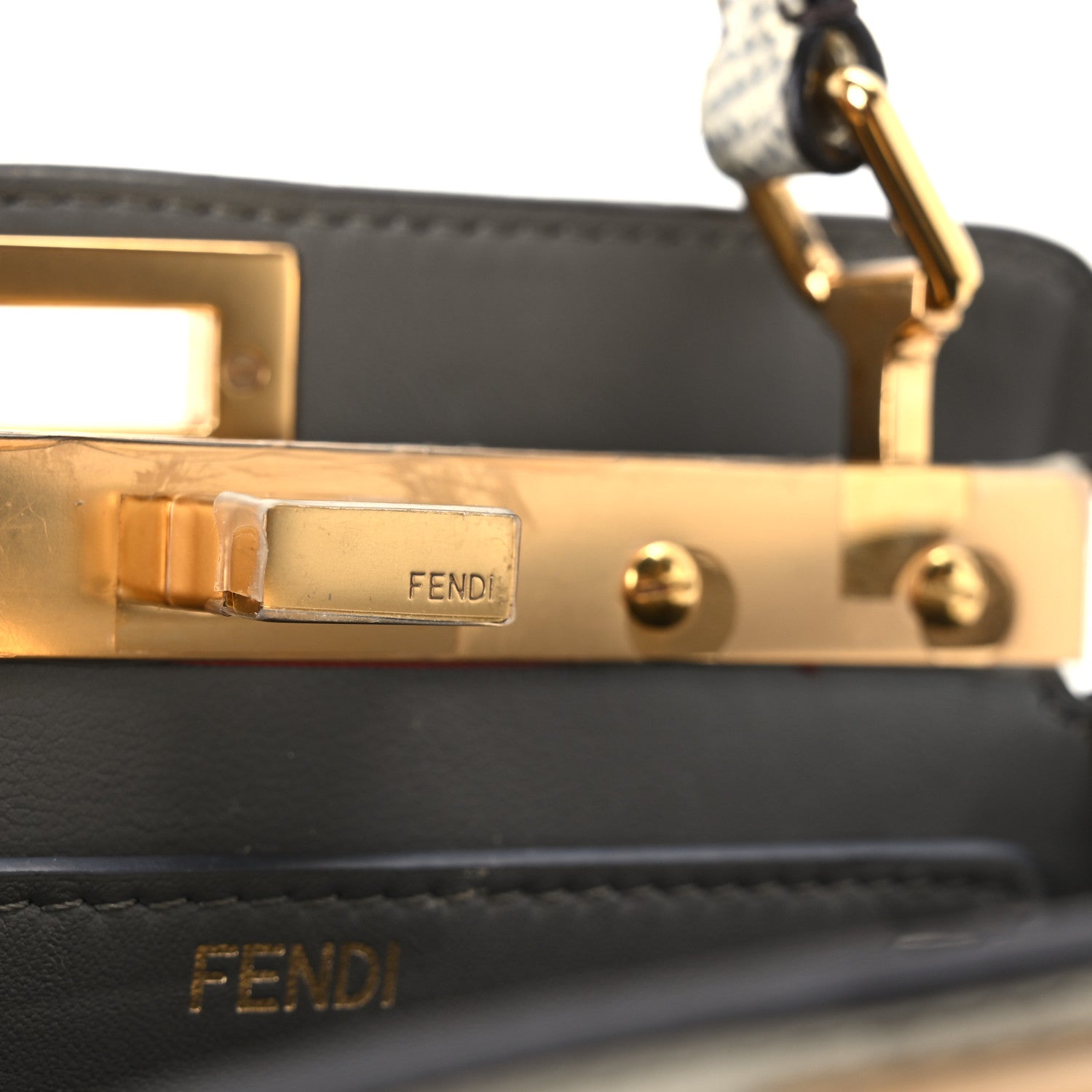 Lizard Togo Lucido Petite Peekaboo I SEE U Satchel Roccia - Image 9