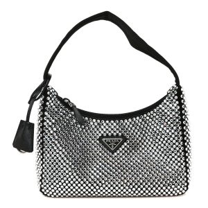 Satin Crystal Mini Re-Edition 2000 Bag Cristal