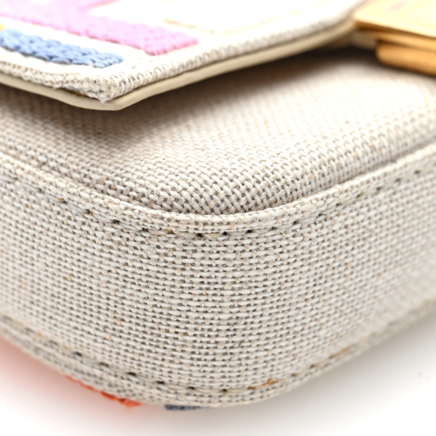 Kuban Canvas FF Embroidered Nano Baguette Charm Grezzo Multicolor - Image 8