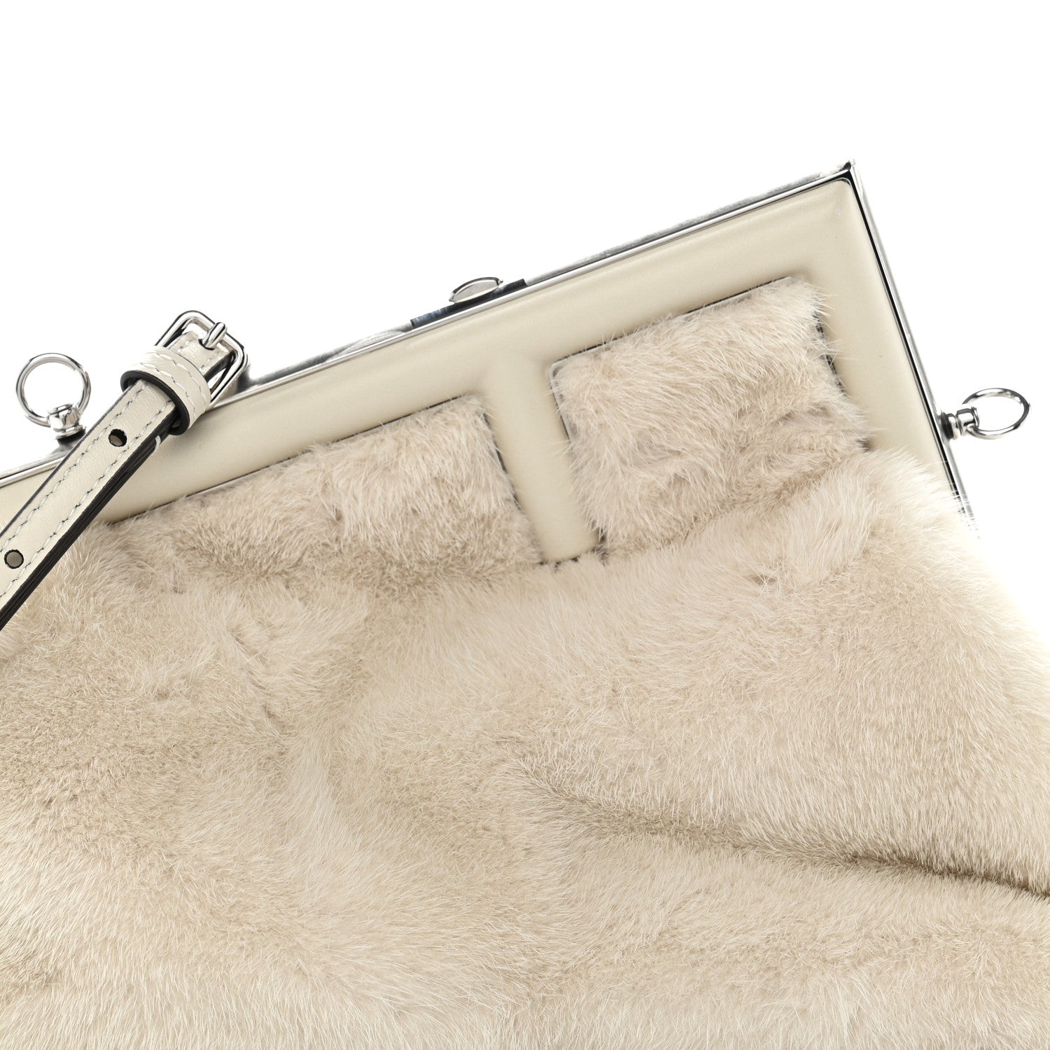 Mink Shiny Nappa Small Fendi First Latte Palladio - Image 8