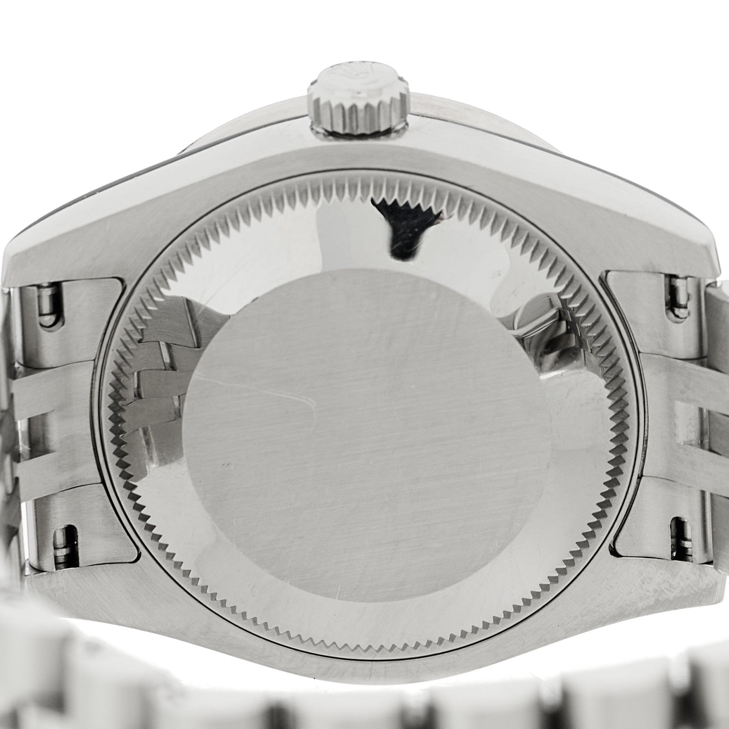 Stainless Steel 18K White Gold Diamond Bezel 31mm Oyster Perpetual Datejust Watch Silver 278384RBR - Image 8