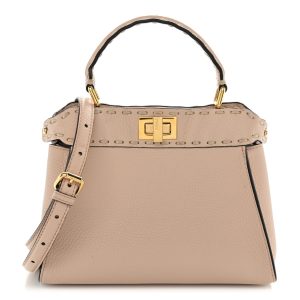Cuoio Romano Selleria Mini Peekaboo Iconic Satchel Rosa Plaster