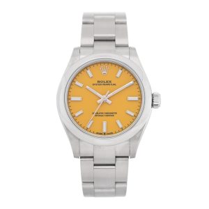 Stainless Steel 31mm Oyster Perpetual Watch Yellow 277200