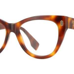 Fendi FE50086I Cat Eye Brown Havana Frames