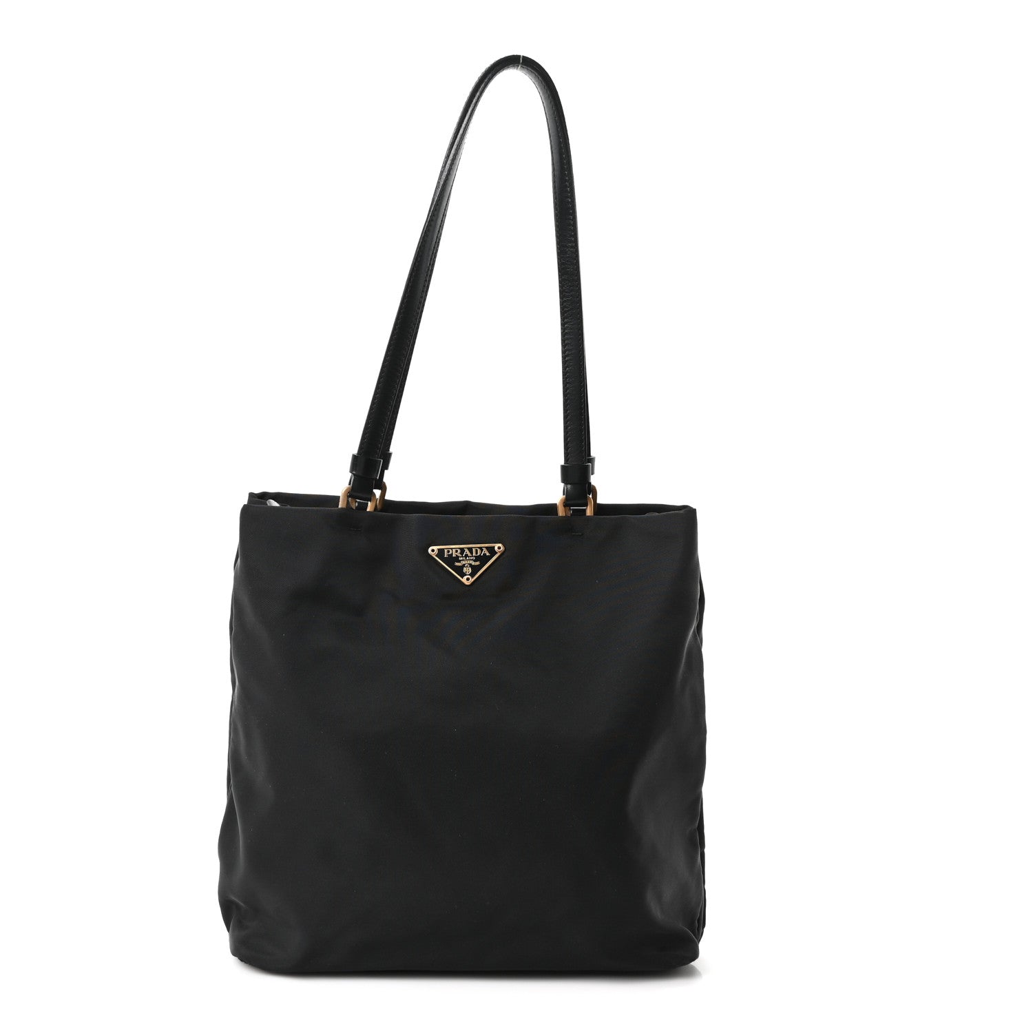 Tessuto Nylon Shopping Tote Black