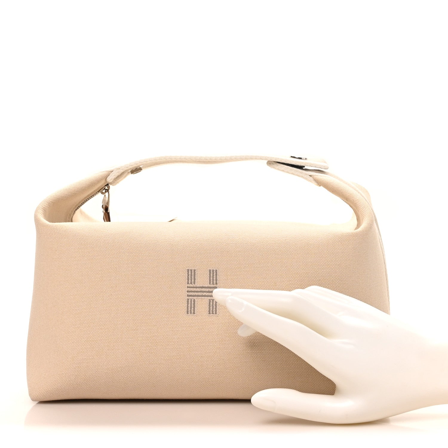 Canvas Large Bride-A-Brac Pouch Natural - Image 2