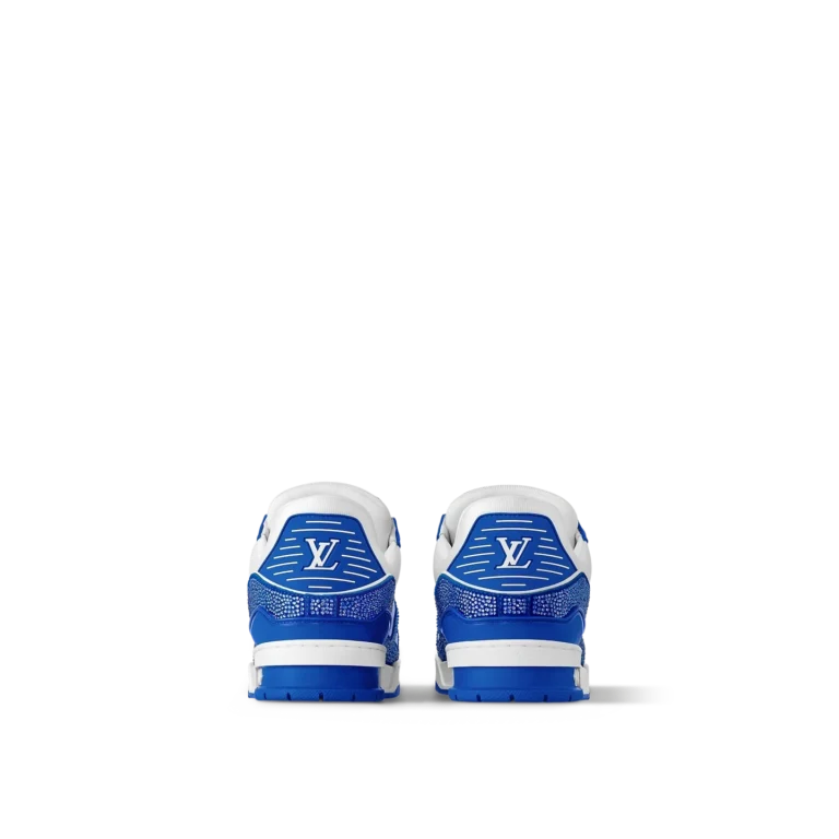 Louis Vuitton LV Trainer Sneaker Denim Monogram Blue Diamond - 图片 3