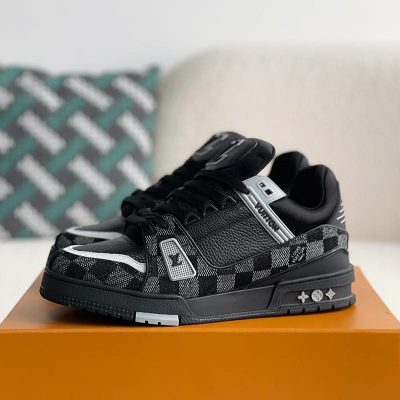 Louis Vuitton LV Trainer Damier Denim Black - 图片 10