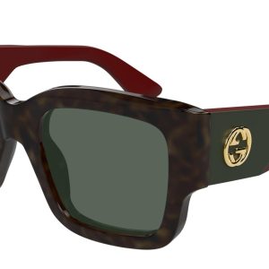 Gucci GG1663S Havana Brown Square Sunglasses