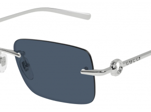 Gucci GG1703S Rimless Sunglasses in Silver