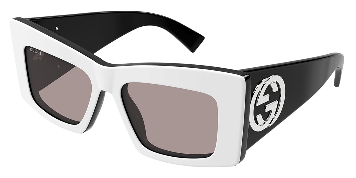 Gucci GG1842S White Duotone Cat Eye Sunglasses