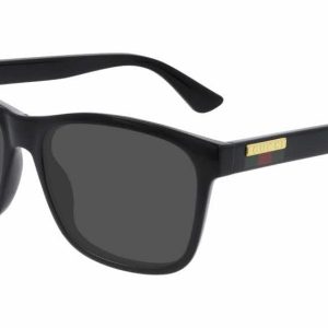 Gucci GG0746S Unisex Rectangular Sunglasses in Black