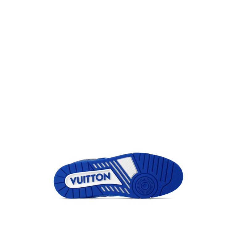 Louis Vuitton LV Trainer Sneaker Denim Monogram Blue Diamond - 图片 5