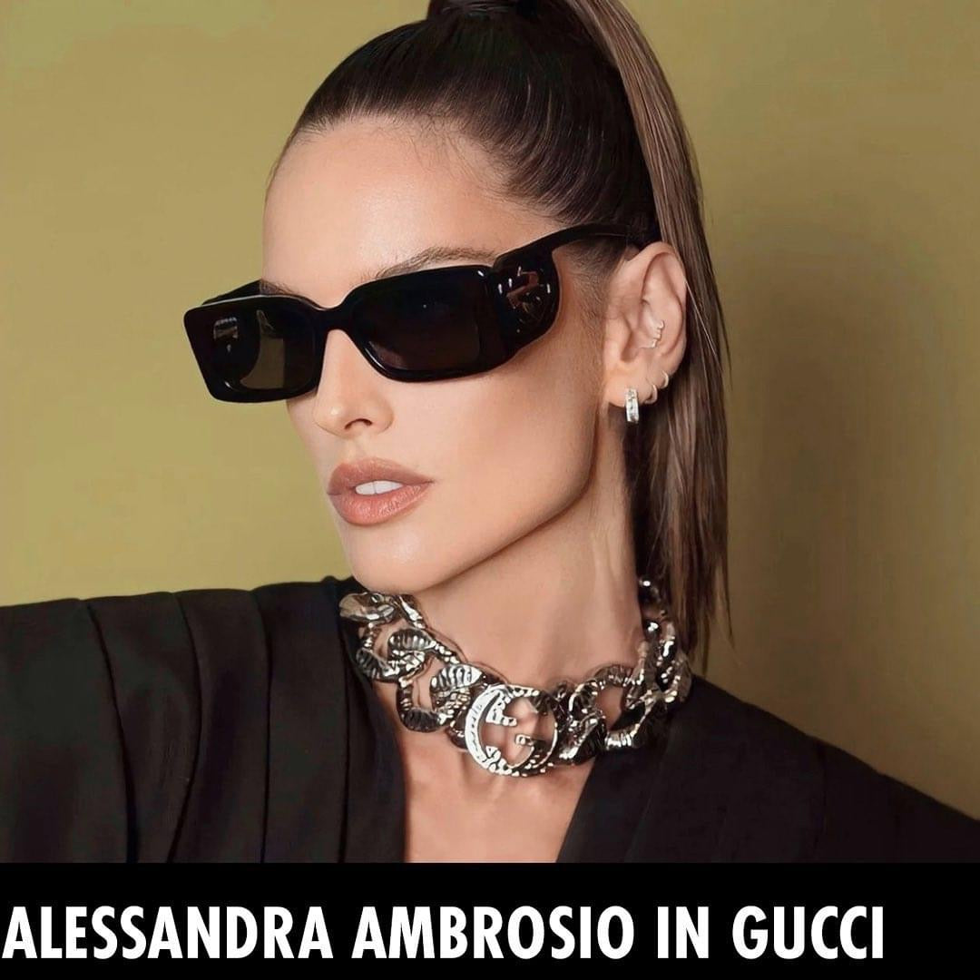 Gucci GG1325S Slim Sunglasses in Black - 图片 6