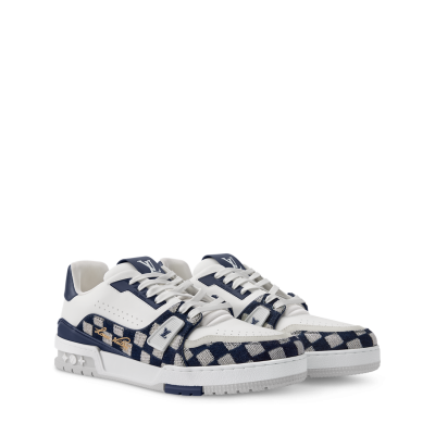 Louis Vuitton Trainer Sneaker Damier Moka Blue - 图片 3